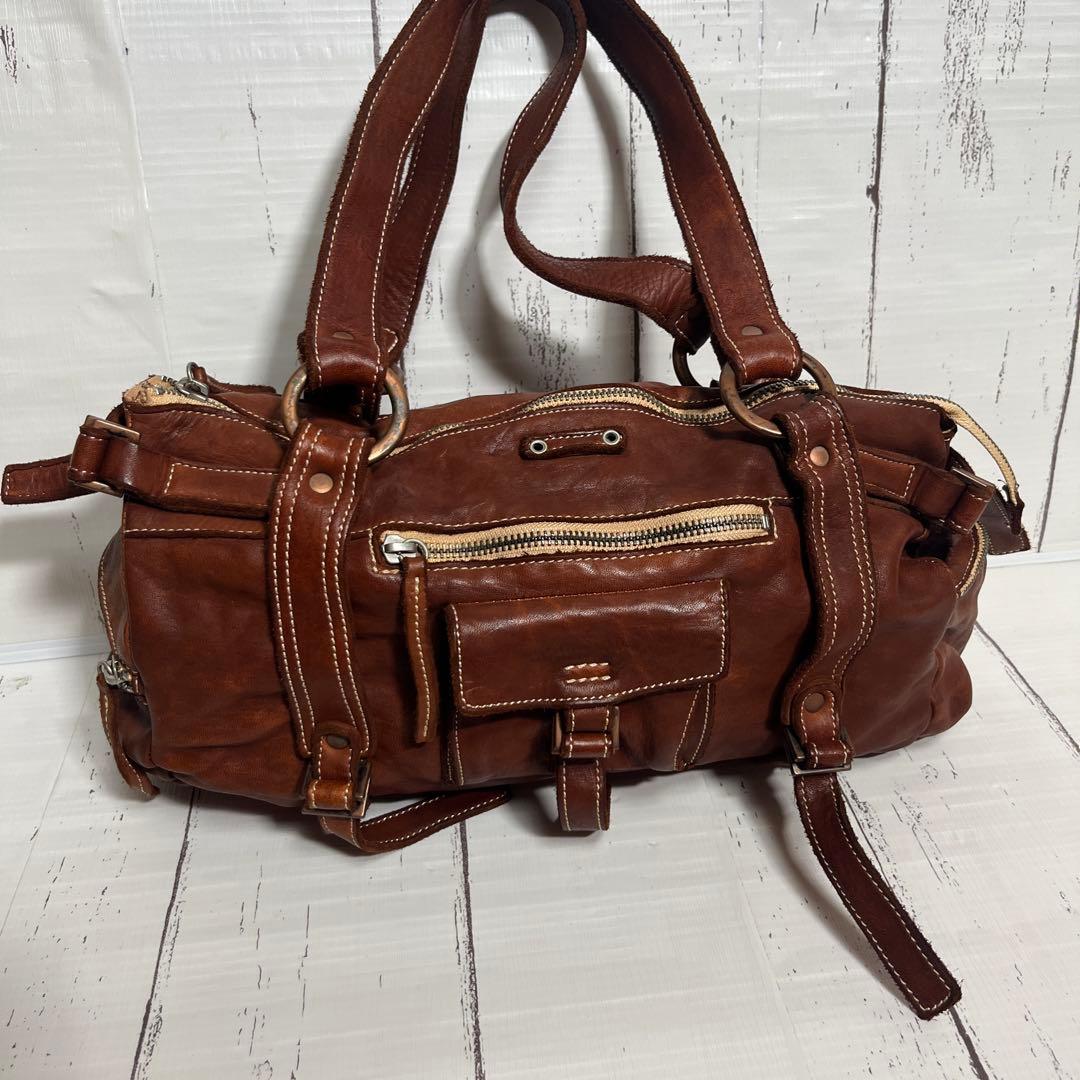 REALMIND LILY FORO リアルマインド　ミニボストン 馬革　ヌメ