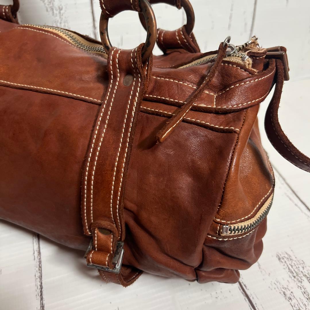 REALMIND LILY FORO リアルマインド　ミニボストン 馬革　ヌメ