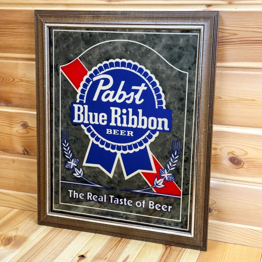 Pabst Blue Ribbon パブスト パブミラー 鏡 ミラー ビンテージ