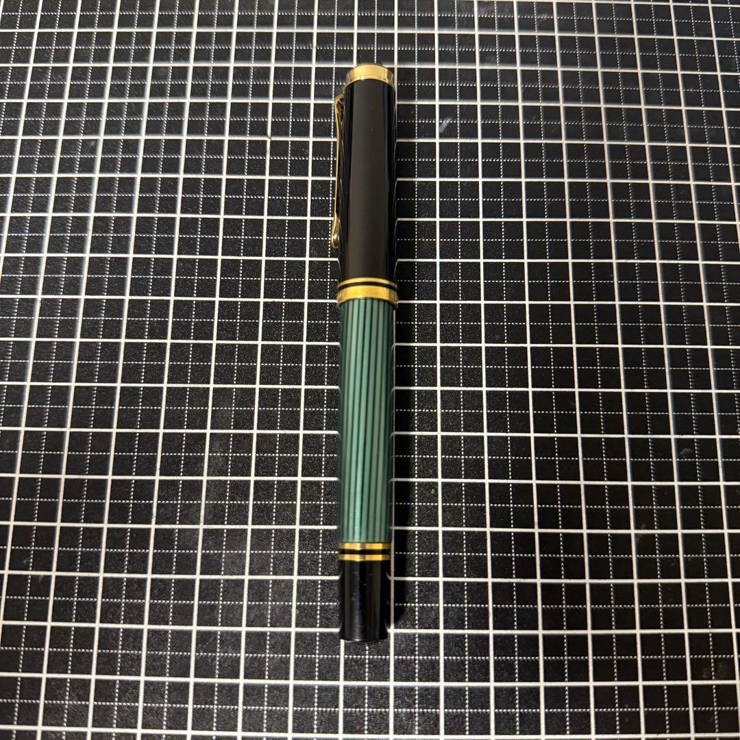 ペリカン ローラーボール R400 緑縞