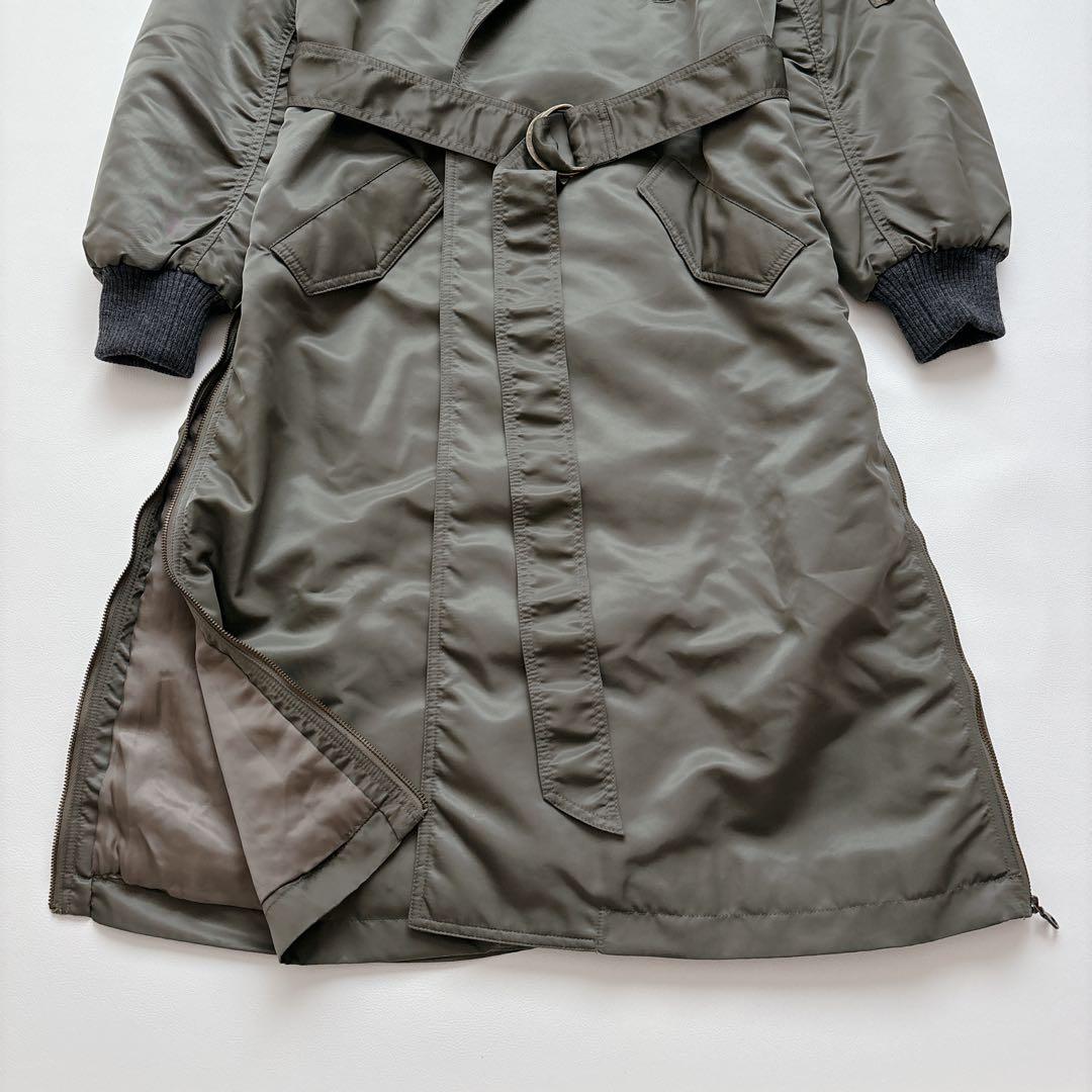 希少✧ グレースクラス ロングミリタリーコート フォックスファー 中綿入り38