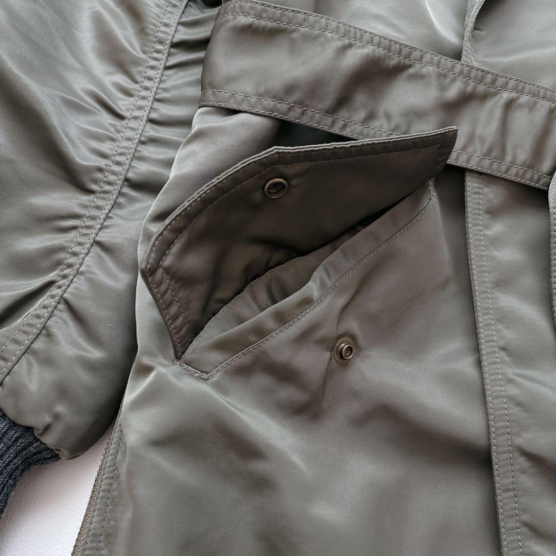 希少✧ グレースクラス ロングミリタリーコート フォックスファー 中綿入り38