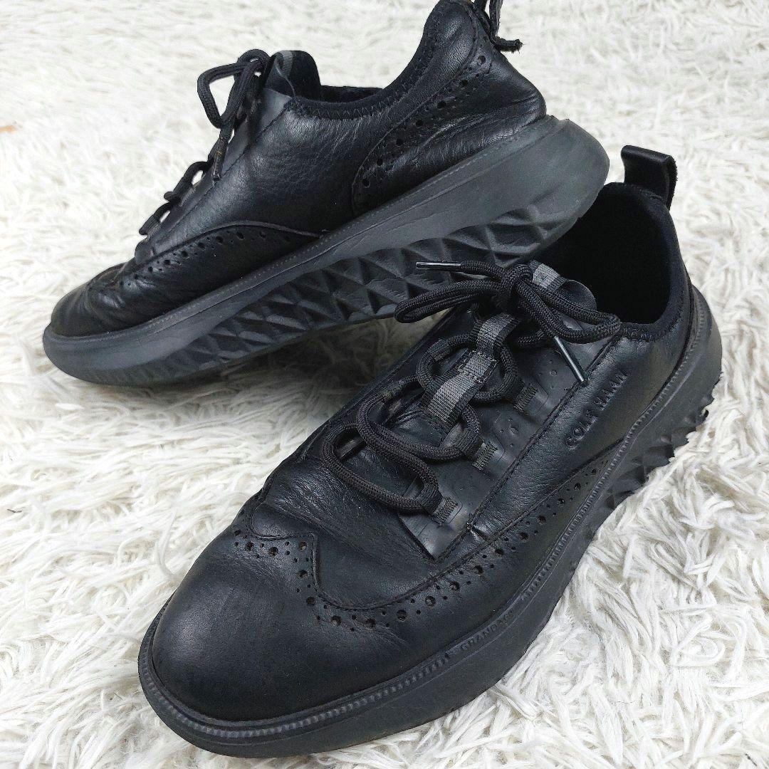 4.18万 コールハーンゼログランド WFAウィングチップ 厚底レザースニーカー