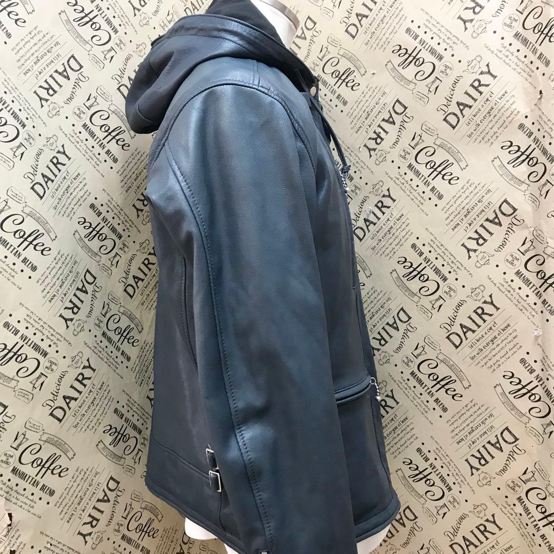 カドヤ レザージャケット 3L ライダース ブラック ロックキャップ S3254