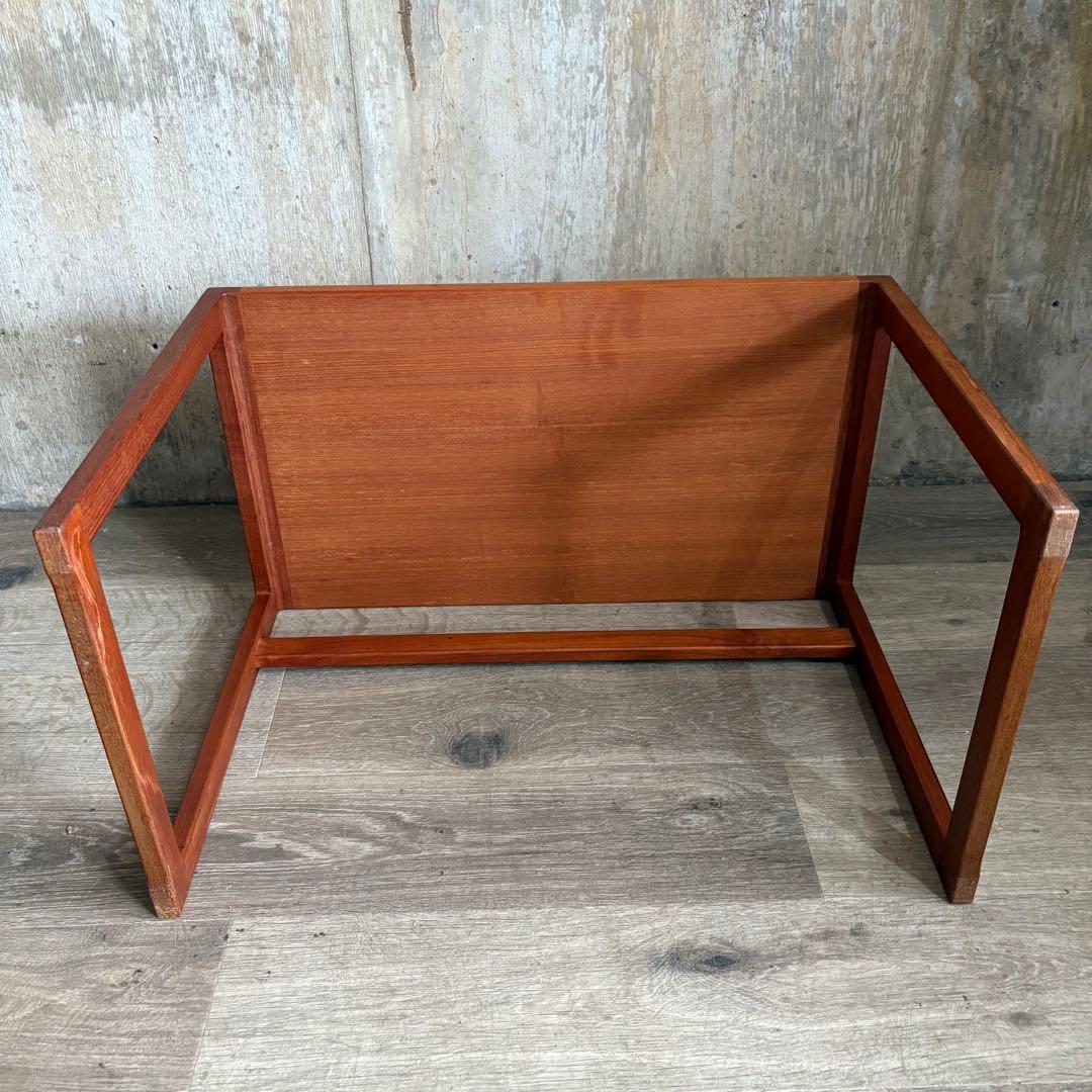 ヴィンテージ チーク材　無垢材　ネストテーブル　オイルフィニッシュ