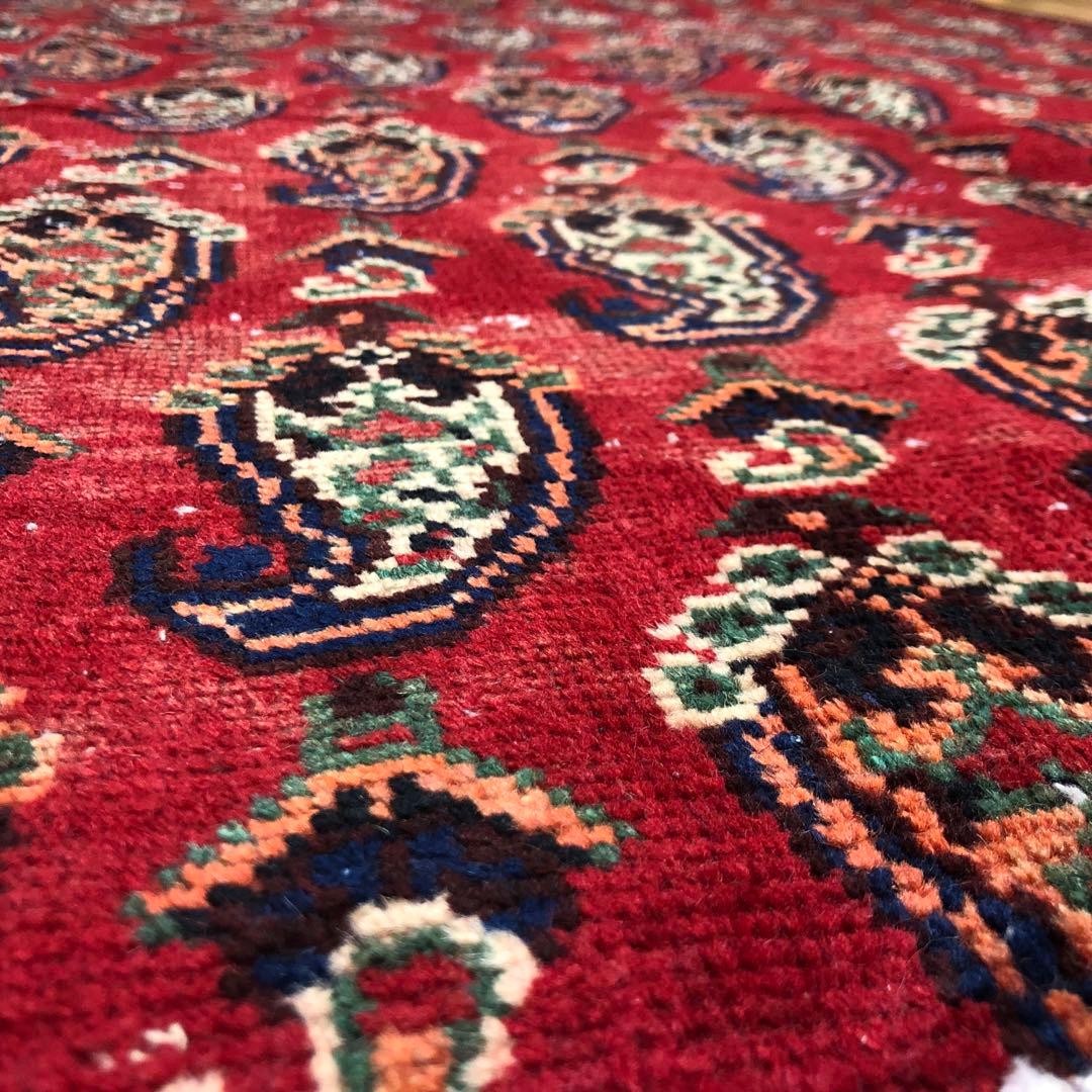 ペルシャ絨毯 ヴィンテージラグ 147×97cm 手織り オールドpersia