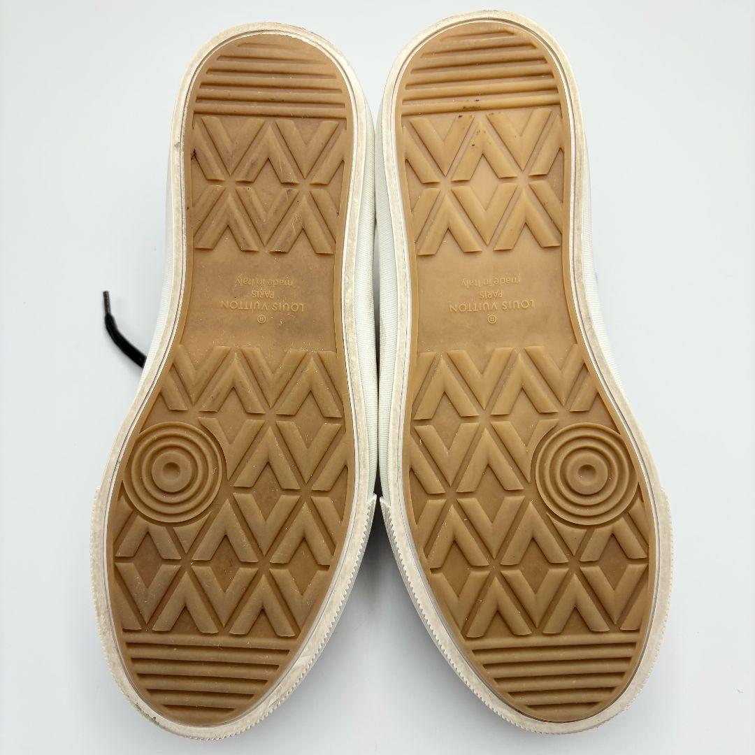 ルイヴィトン トロカデロライン モノグラム スニーカー PVC レザー 青 銀