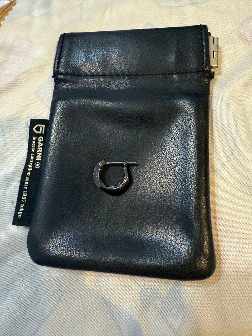 GARNI Crockery Pierce - BLACK フープピアス 片耳用