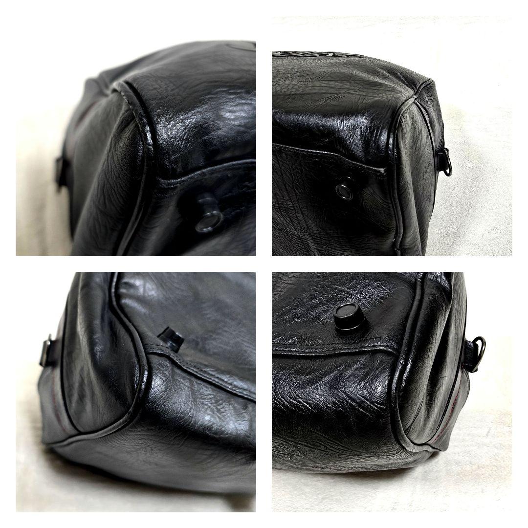 極美品タイトリスト 2way ゴルフバッグ ボストンバッグ レザー 大容量 黒