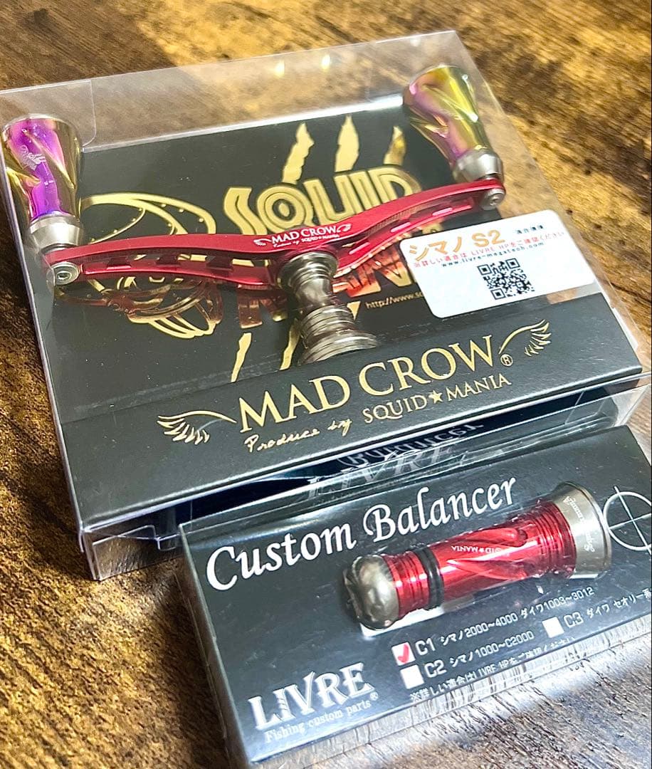 リブレ LIVRE MAD CROW スクイッドマニア ウイング100 シマノ用