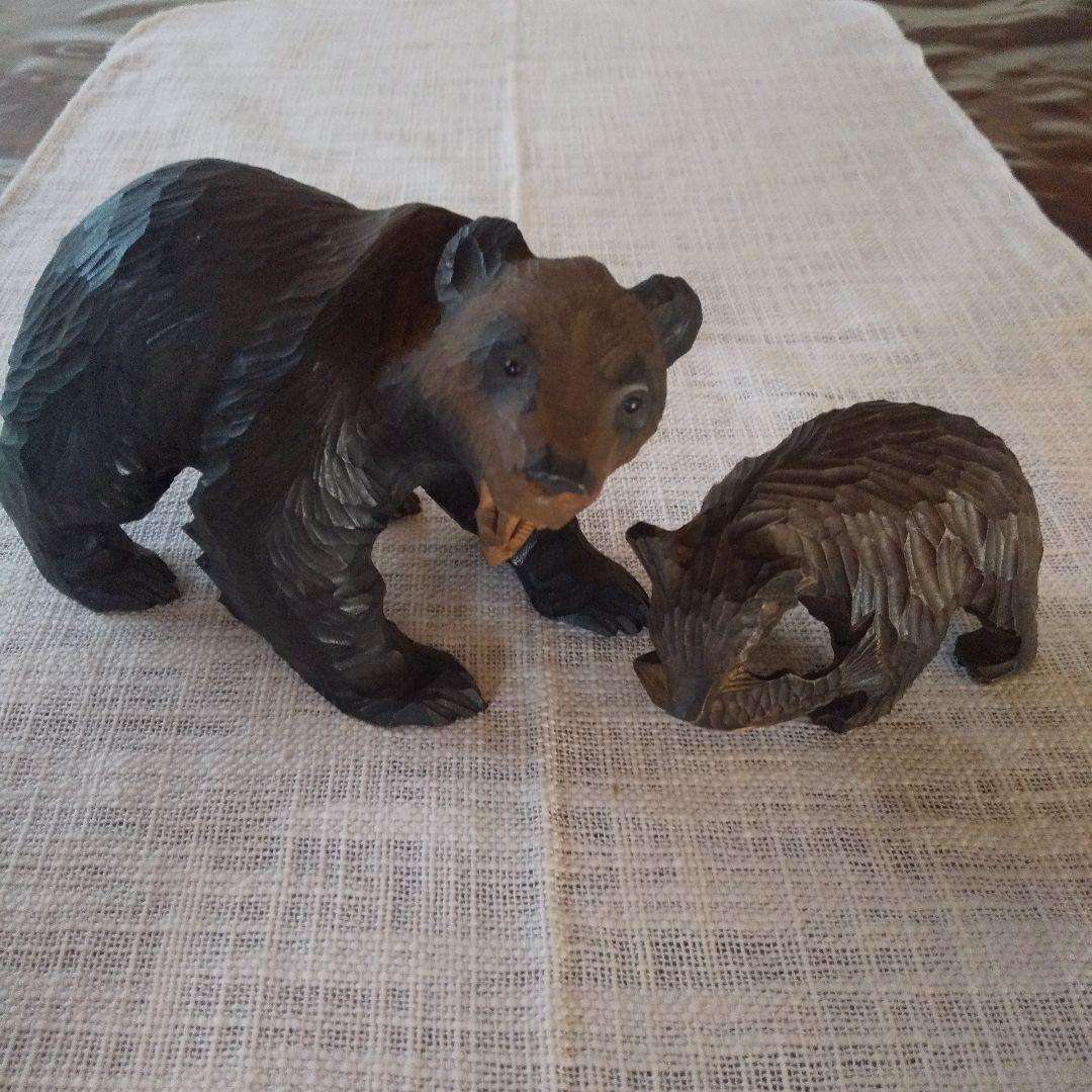 アイヌ木製熊の置物、アイヌ人形、ジンギスカン、