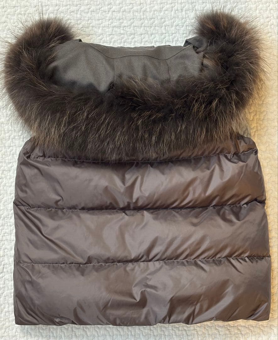 ナノユニバース　西川ダウン　ダウンベスト　チャコール　38