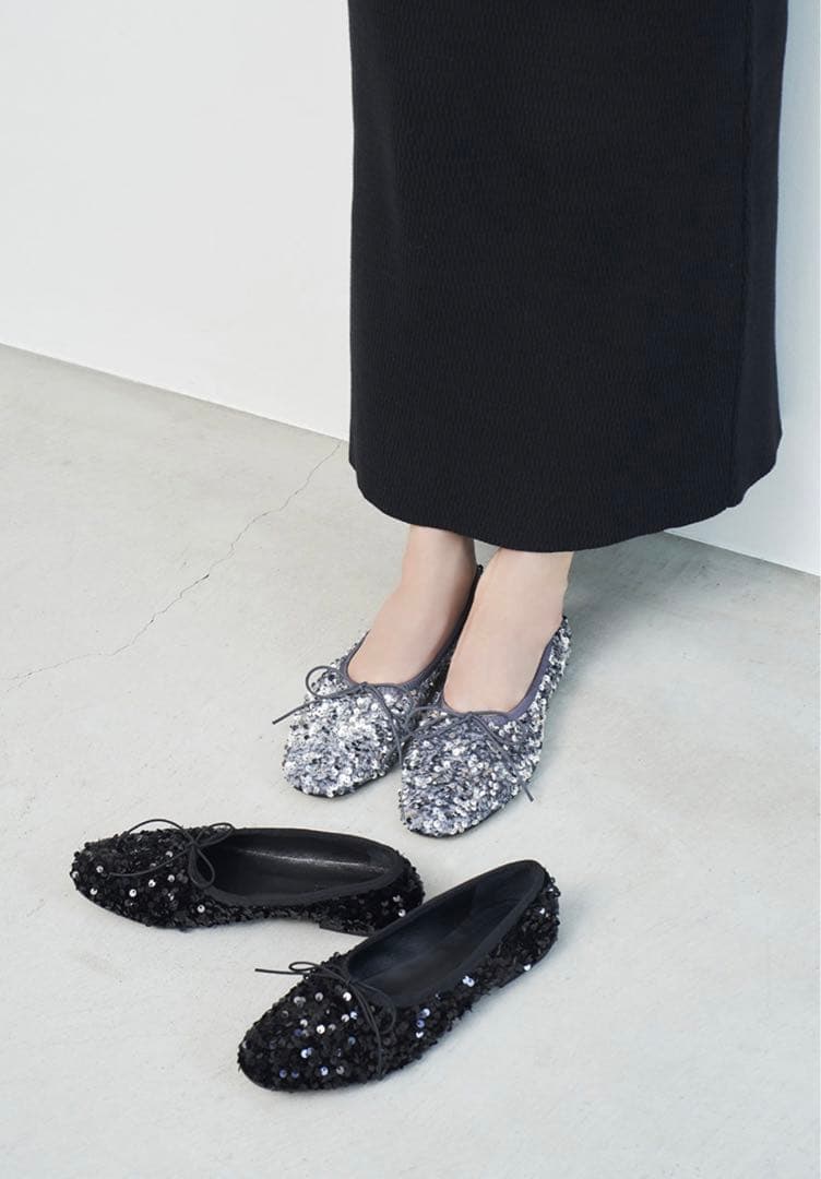 完売品【PELLICO SUNNY】スパンコールバレエシューズ