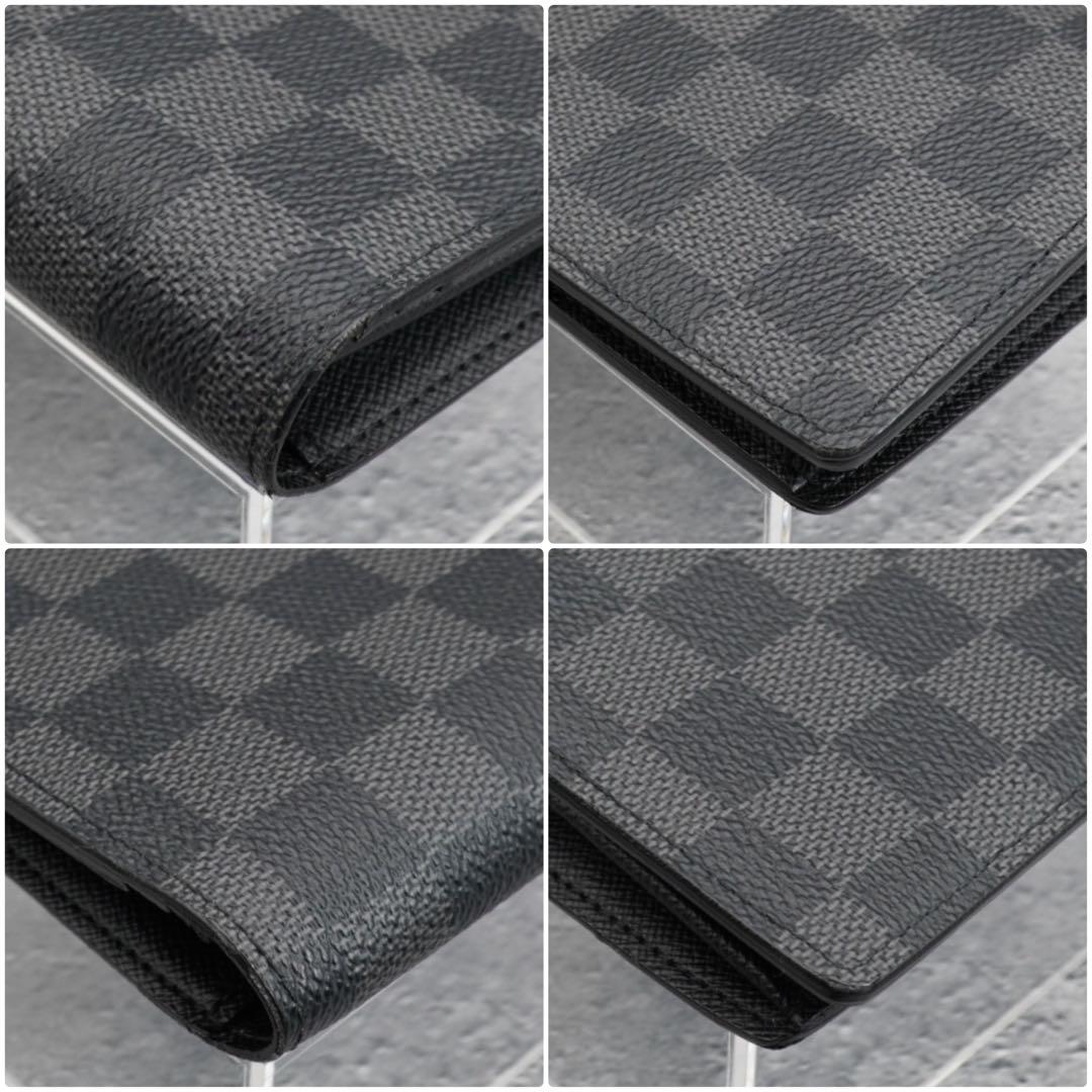 ☆超美品 ルイヴィトン 長財布 ダミエグラフィット ポルトフォイユ ブラザ 黒