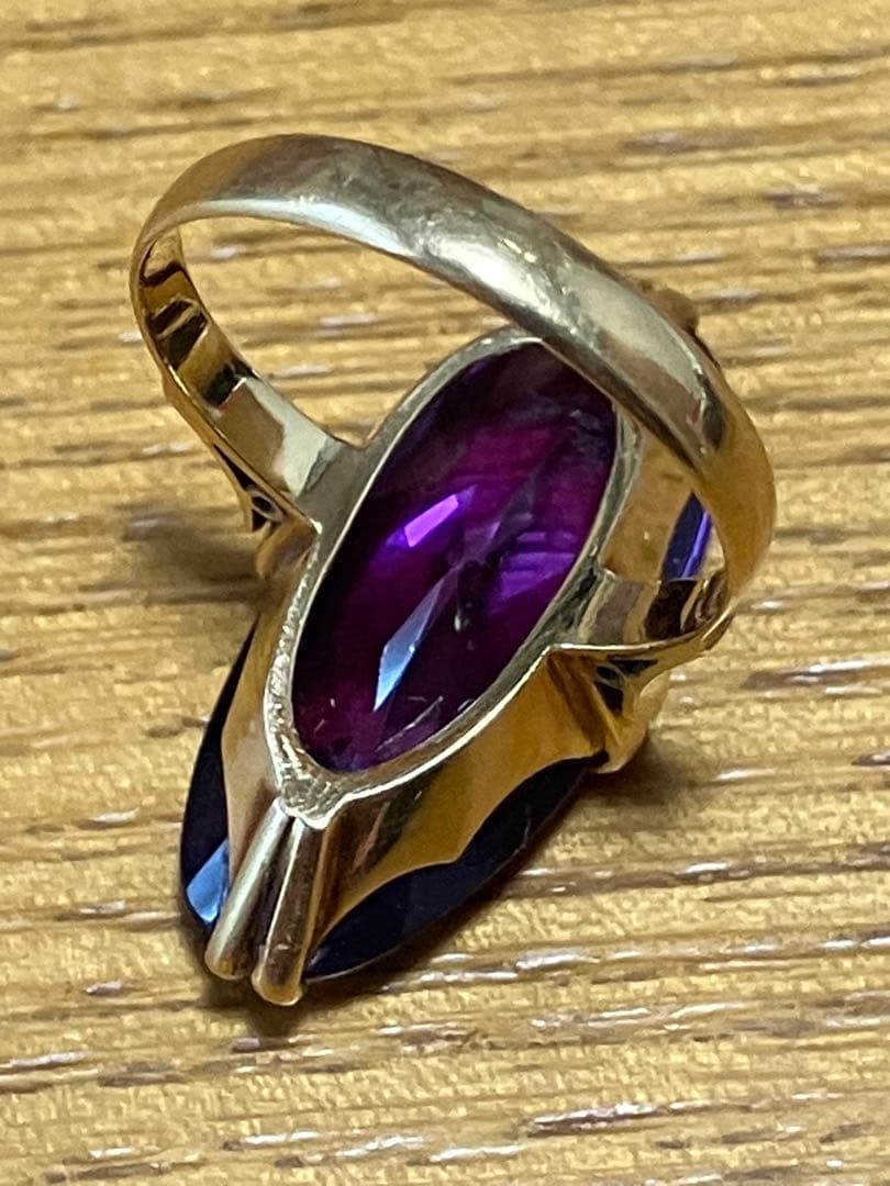 K18 18金　750 ゴールド　ビンテージ　リング