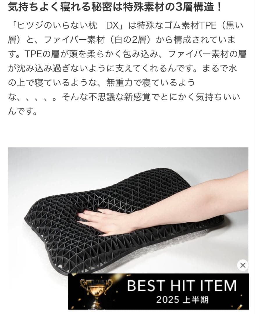 ヒツジのいらない枕DX ディノス特別セット