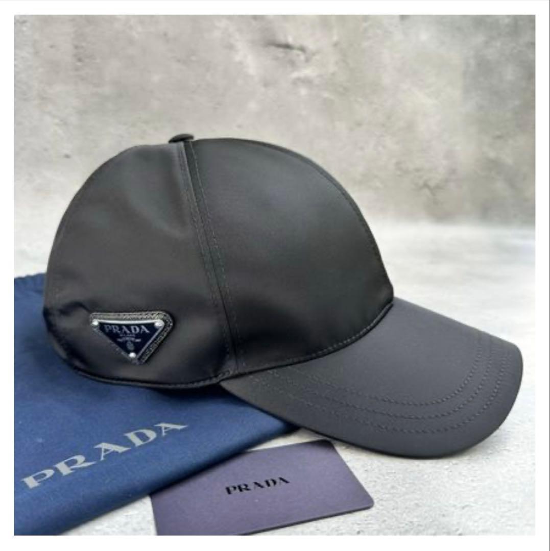 【未使用】PRADA Re-Nylon ブラック キャップ　M