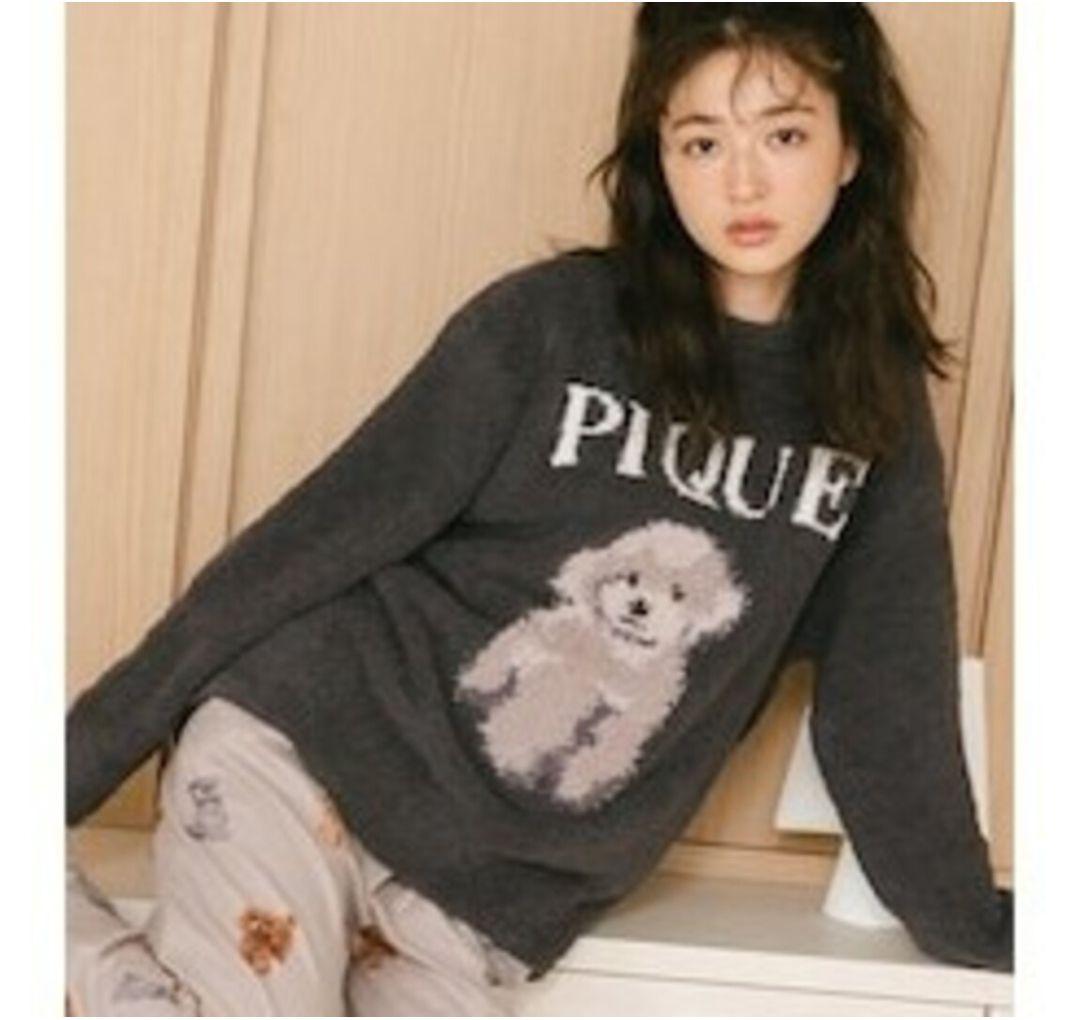 新品未使用タグ付きジェラートピケトイプードルJQDプルオーバー　グレー