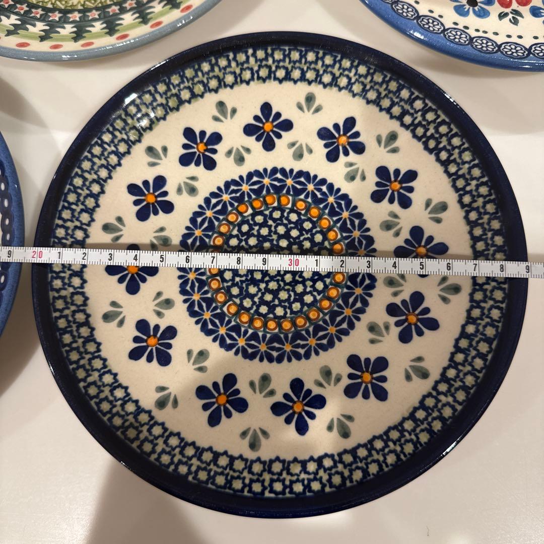 ポーリッシュポタリー　お皿　5枚セット