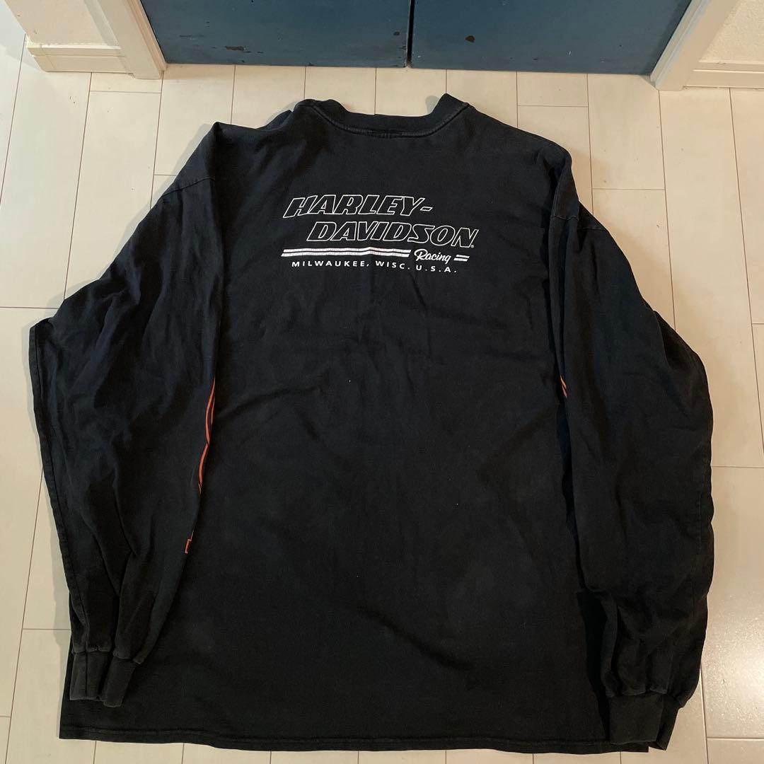 90s ハーレーダビッドソン フレイム ファイヤーパターン ロンT