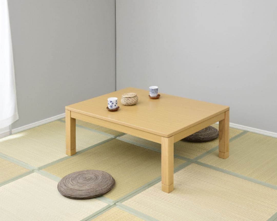 新品未使用箱不良　山善　GMK-1052H(NB) 家具調こたつ 継脚付き