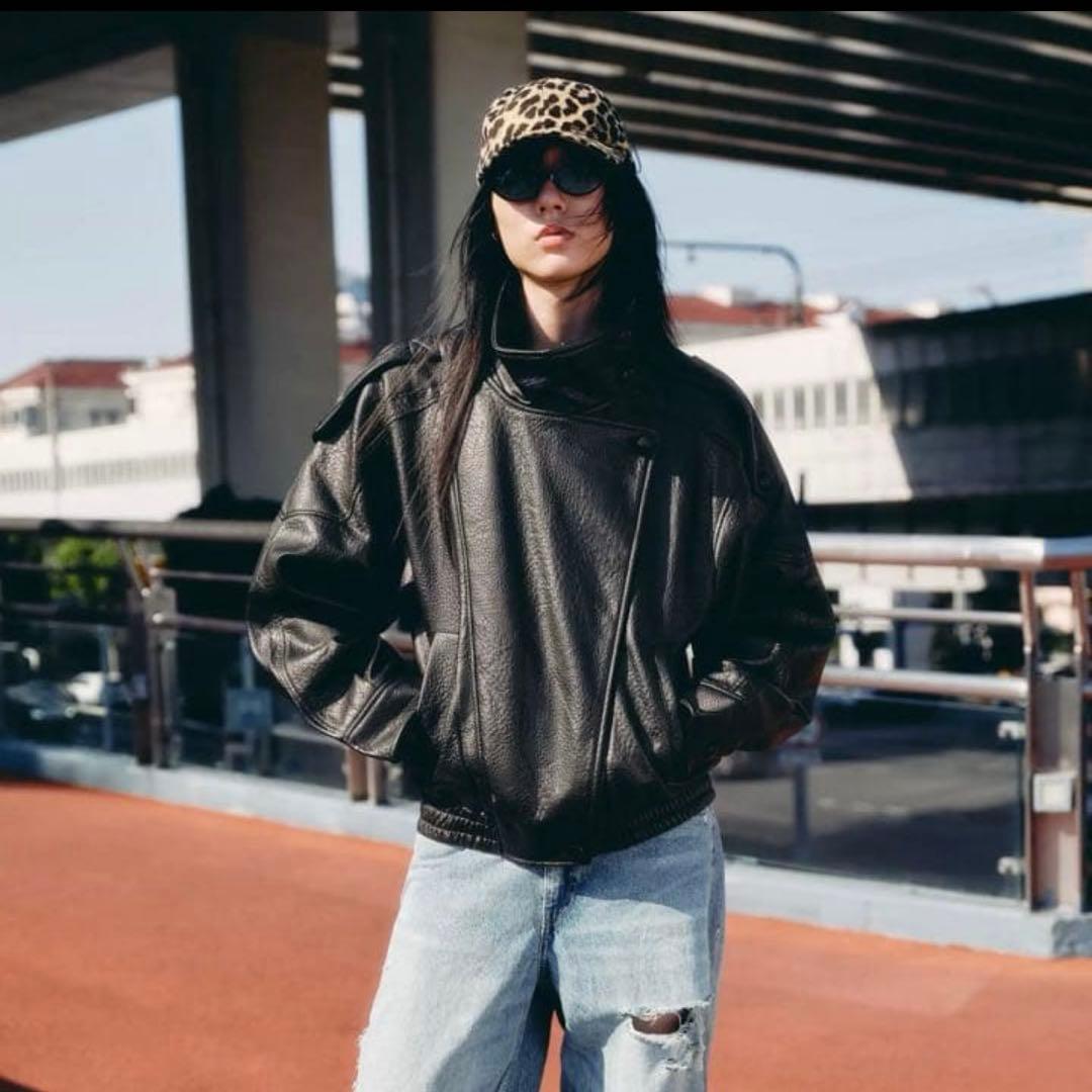 a*様 ZARA フェイクレザージャケット