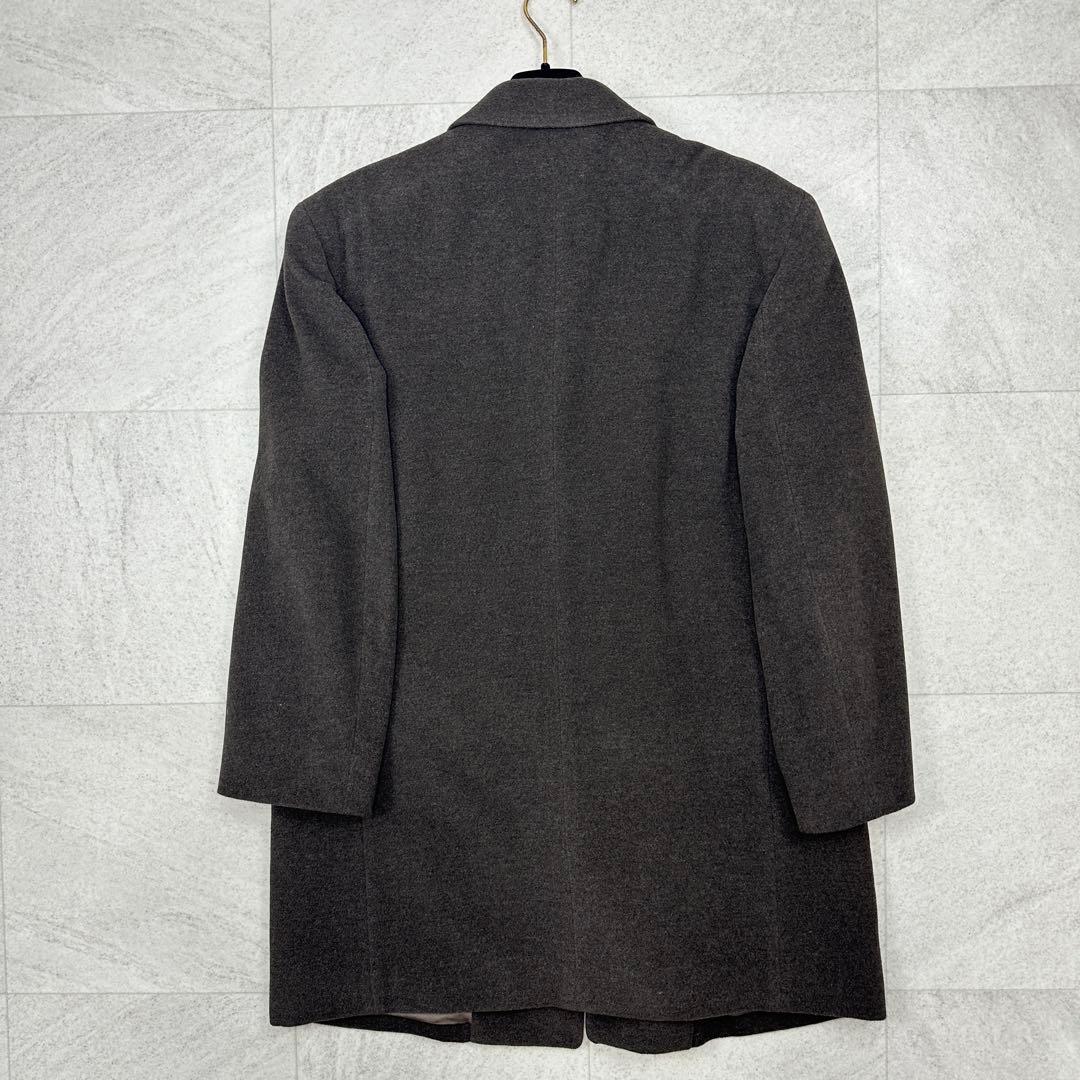 【Burberrys】チェスターコート ウール アンゴラ 裏地総柄 L 茶系