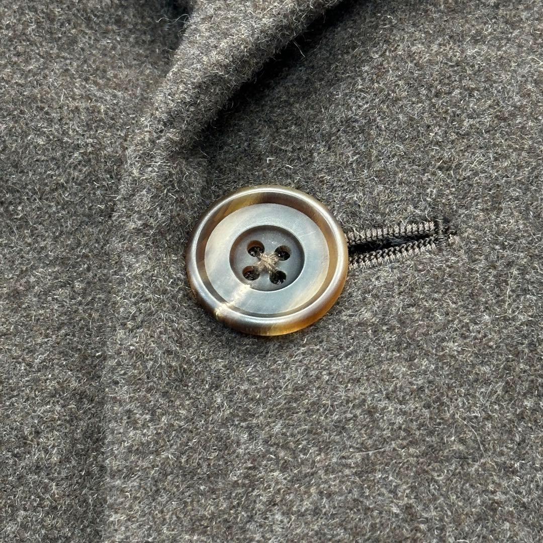 【Burberrys】チェスターコート ウール アンゴラ 裏地総柄 L 茶系