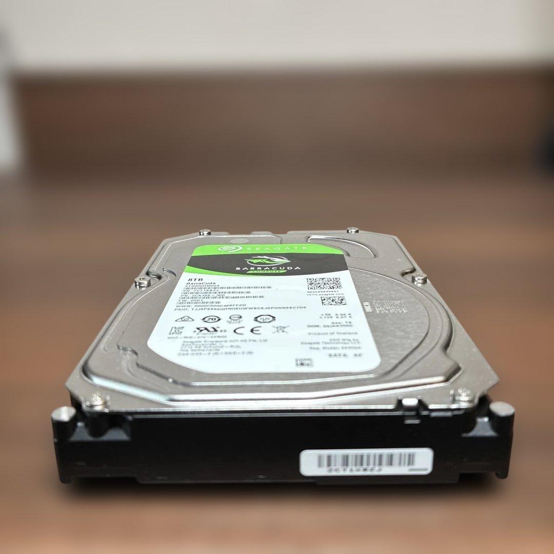 8TB SEAGATE BARRACUDA 内蔵型HDD （266時間）