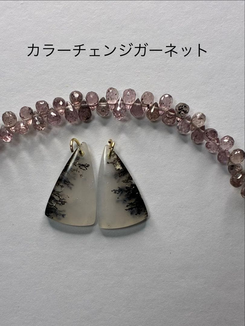 RiSaO＊　14kgf アイリスアゲート ラウンドピアス