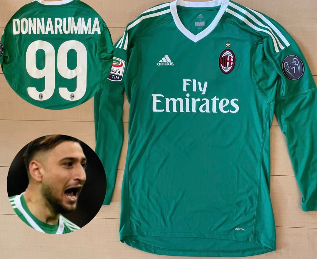 イタリアセリエAサッカーユニフォームGKアディダスACミラン17ドンナルンマ18