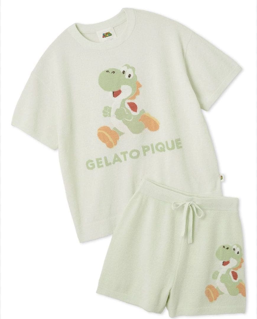 新品　未使用　gelato pique ヨッシー　マリオ　ルームウェア　セット