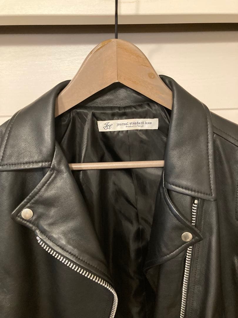 journal standard luxe ブラック レザーライダースジャケット