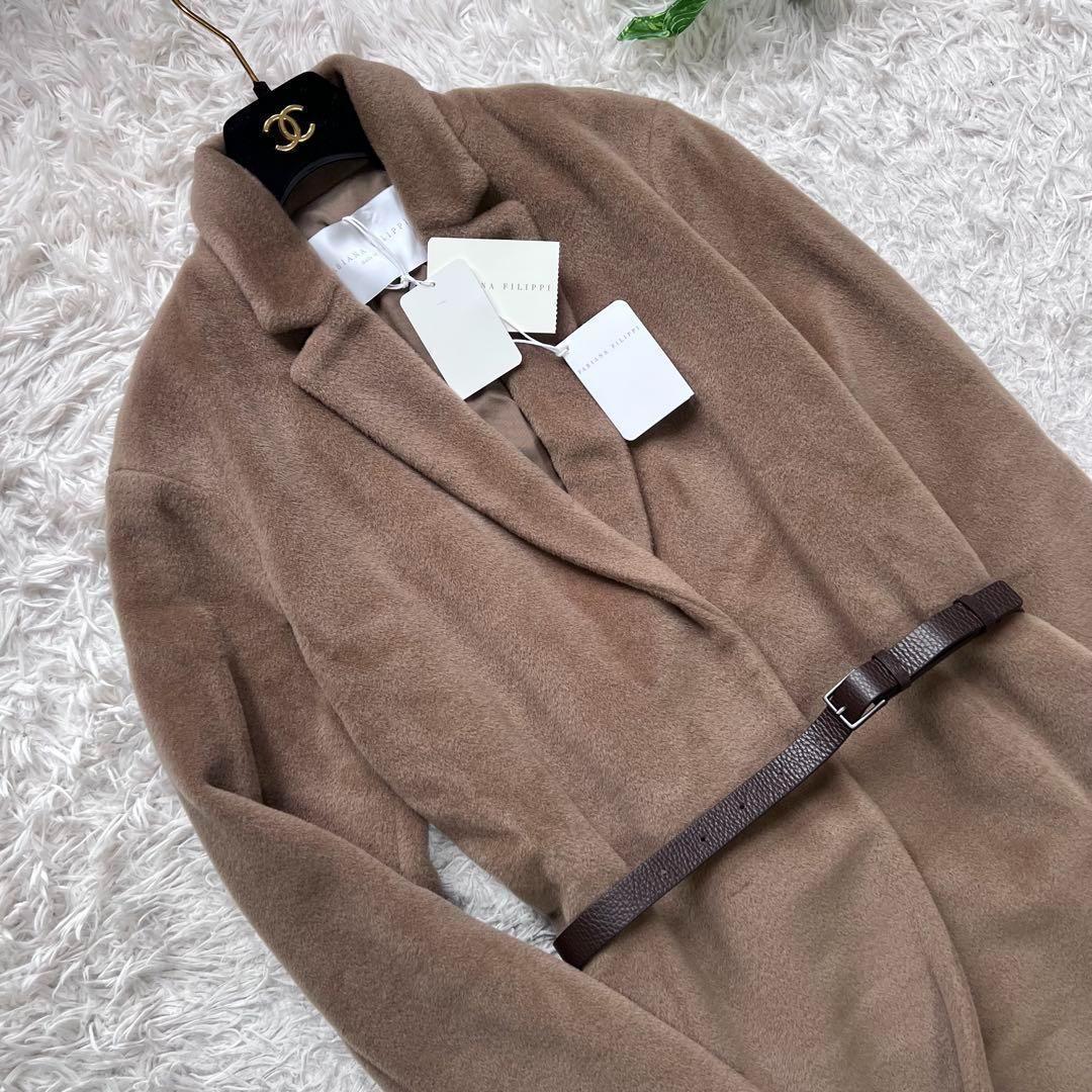 新品タグ付き 近年モデル ファビアナフィリッピ ベルト付き チェスターコート