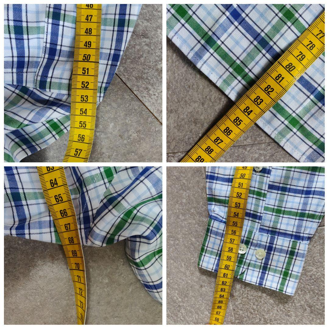 【BrooksBrothers】未使用品 B.Dチェックシャツ ロゴ刺繍