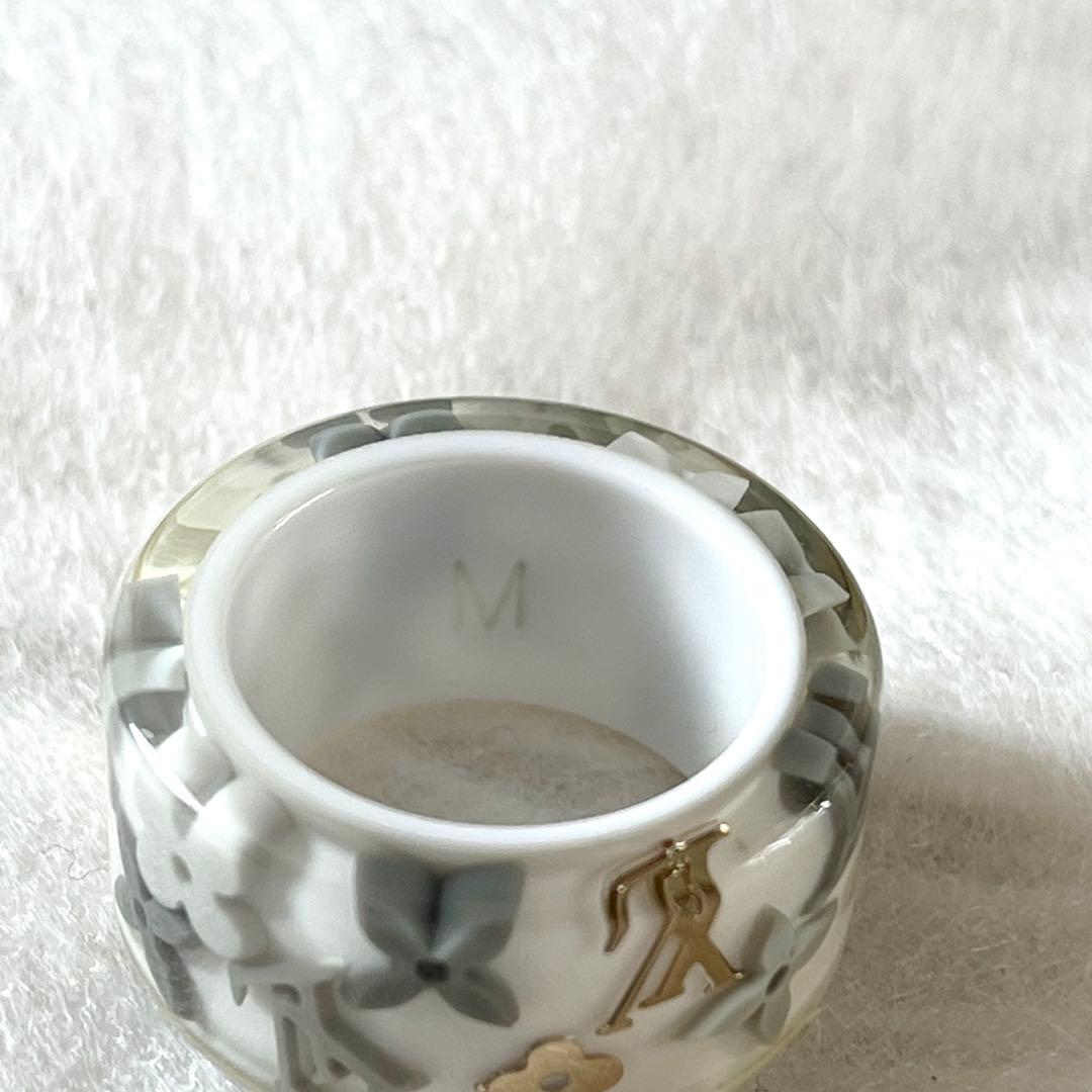 LOUIS VUITTON バーグファランドール リング M 12号 白