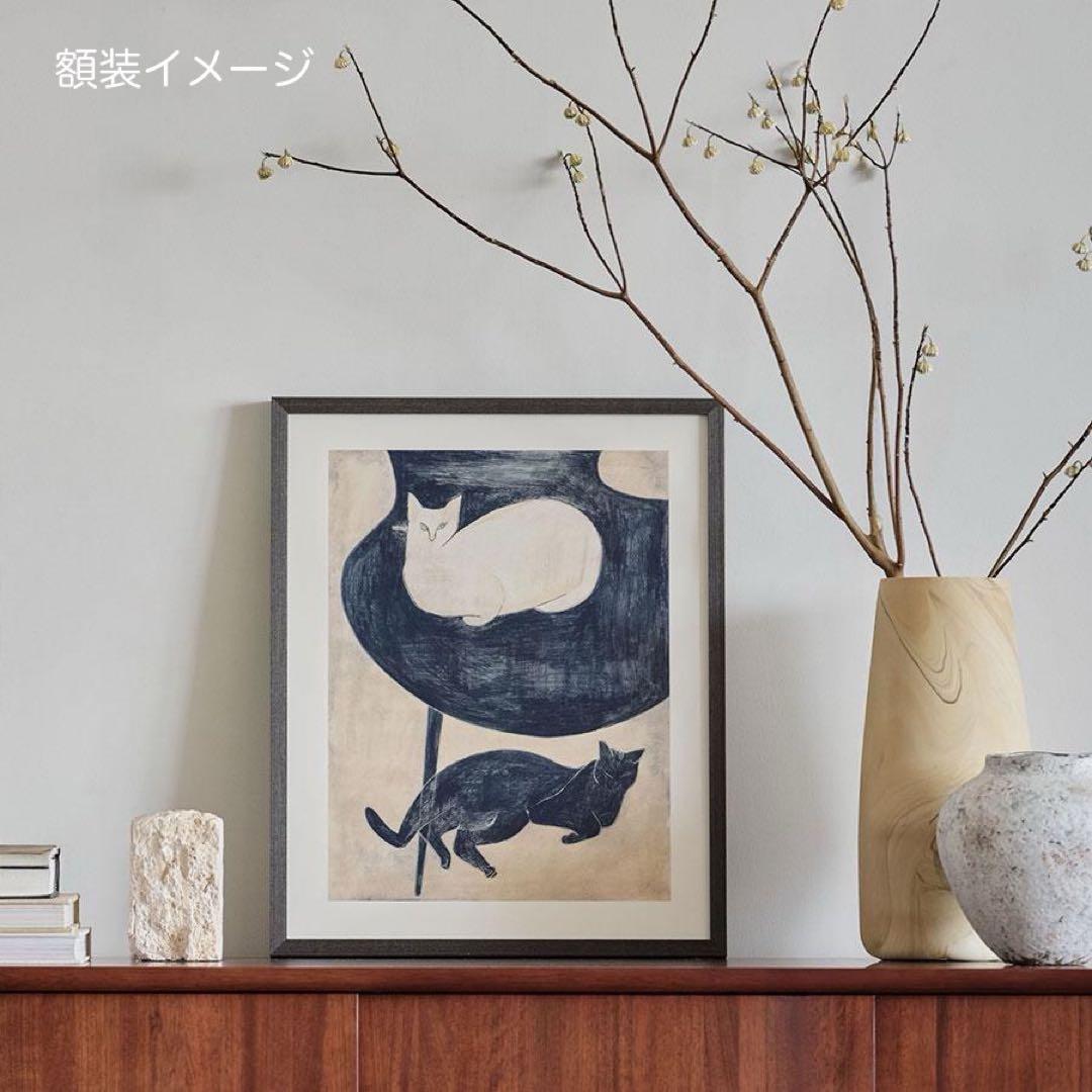 coricci ポスター「猫と椅子と」40×50cm 直筆エディション入 限定品