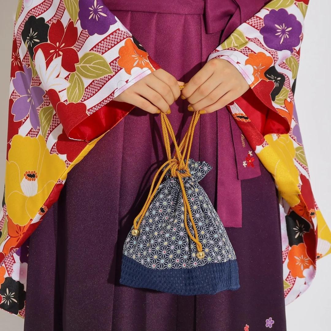 【新品】ピンクラテ★袴 4点セット 卒業式 150cm／レッド