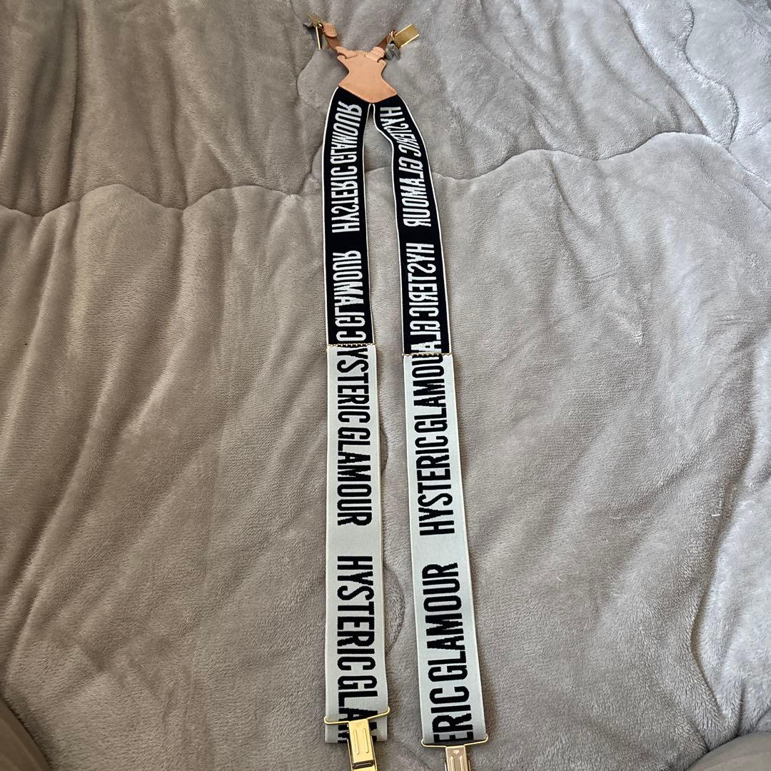 【レア】HYSTERIC GLAMOUR サスペンダー ホワイト/