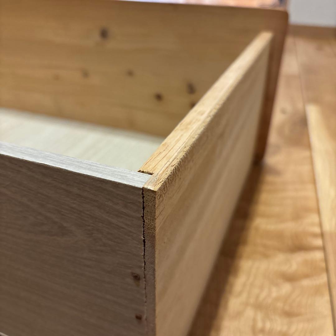 木製チェスト 4段 ナチュラルウッド