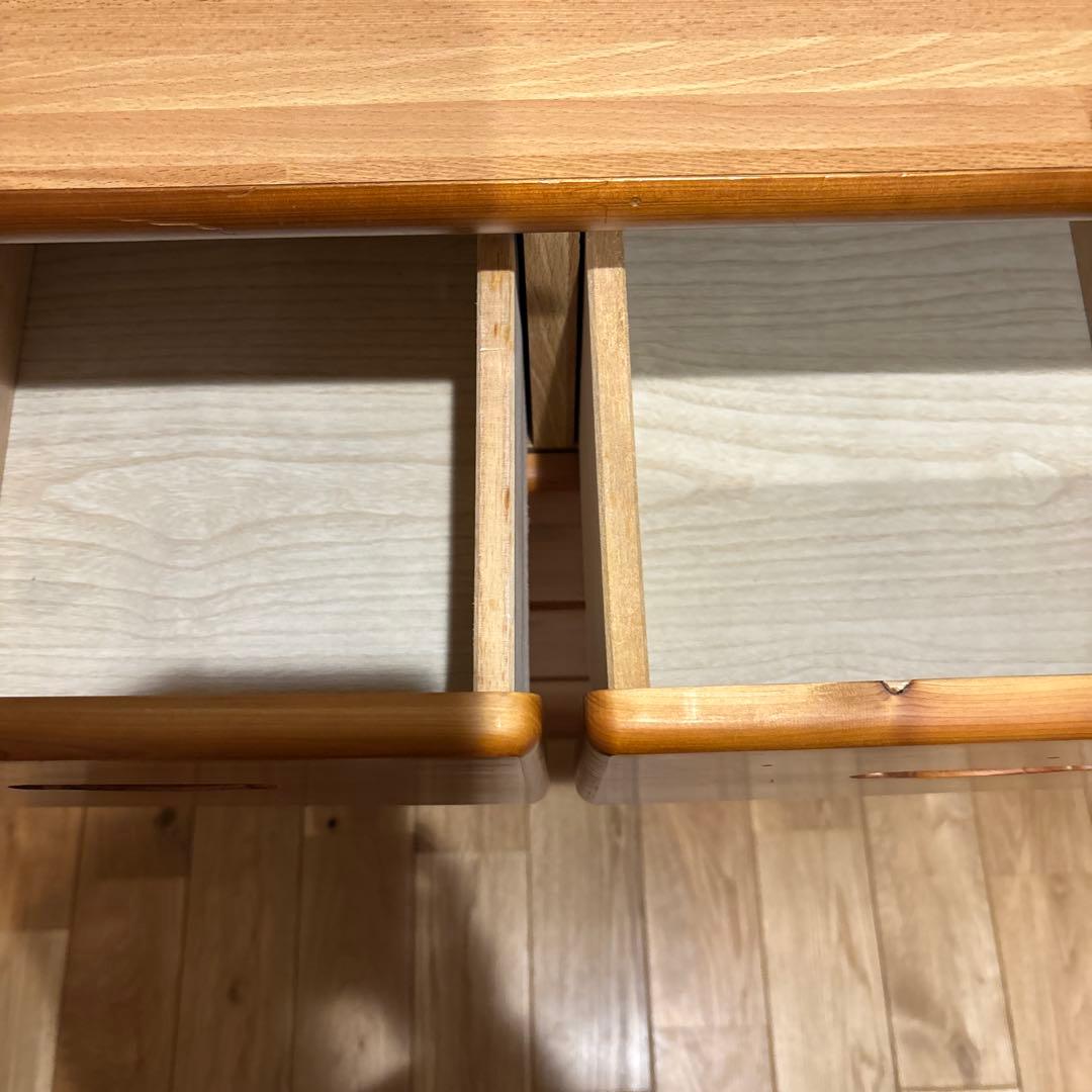 木製チェスト 4段 ナチュラルウッド