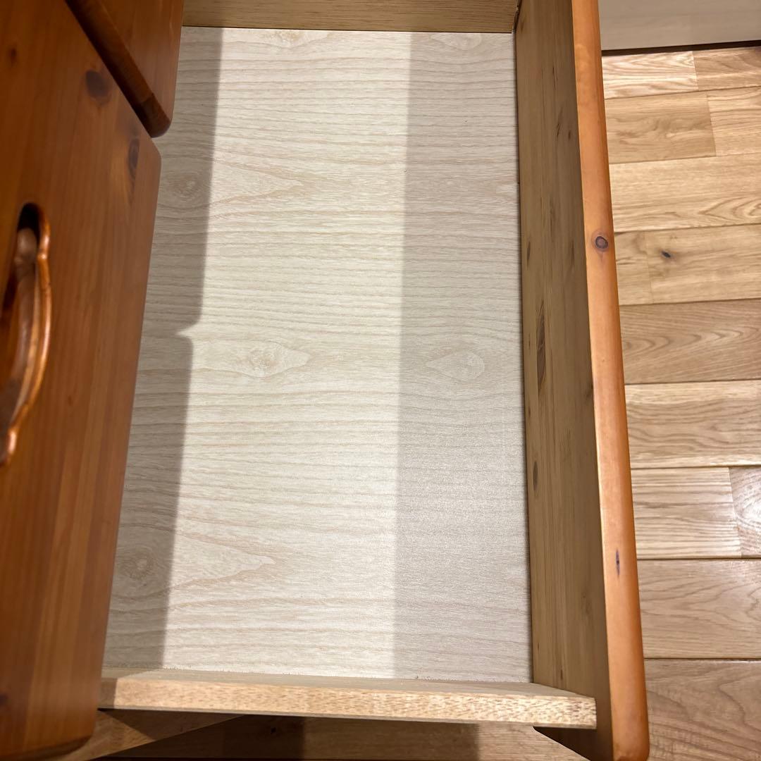 木製チェスト 4段 ナチュラルウッド