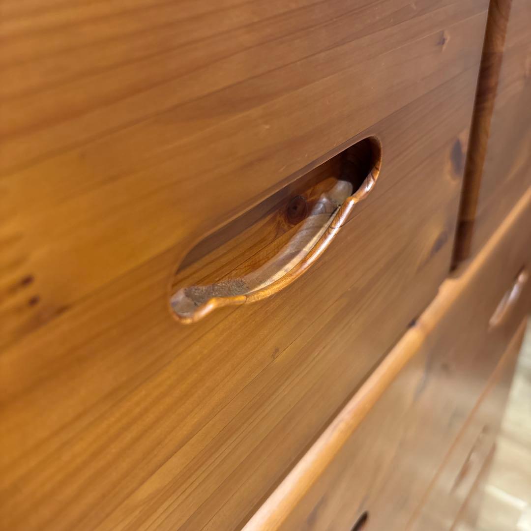 木製チェスト 4段 ナチュラルウッド