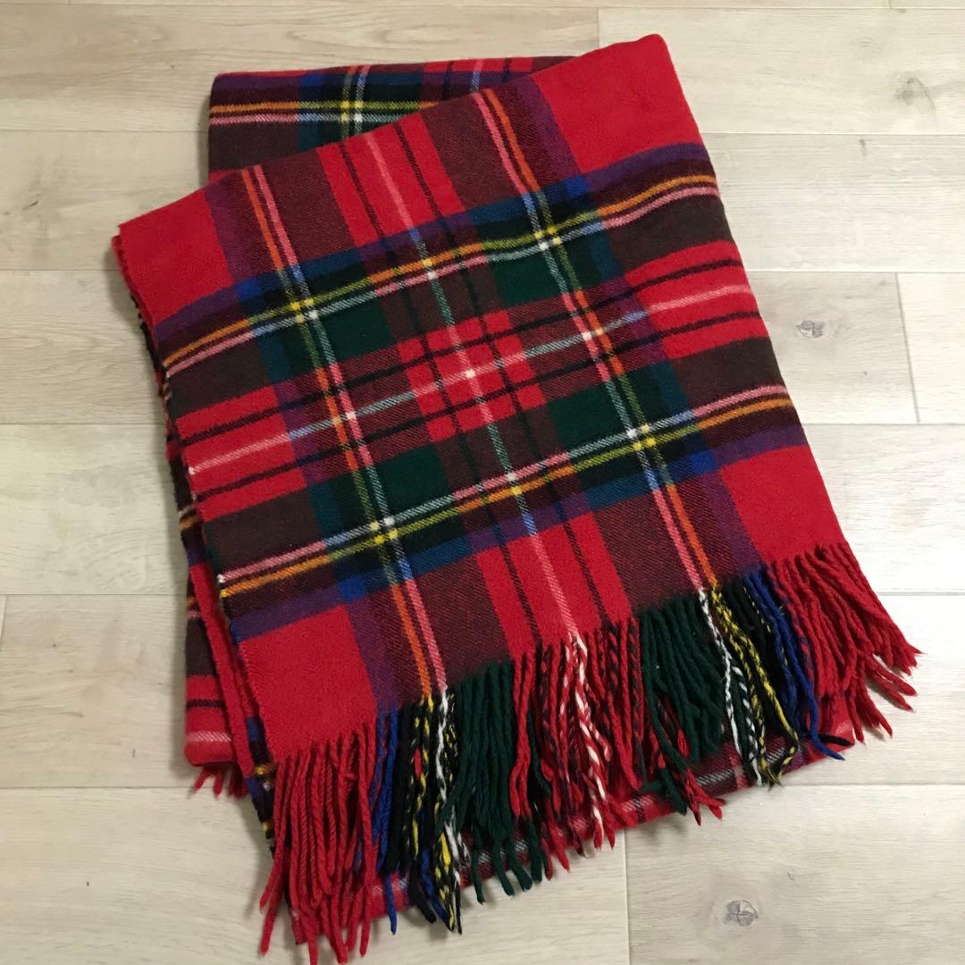 大判 ブランケット タータンチェック ソファーカバー 毛布 クリスマス