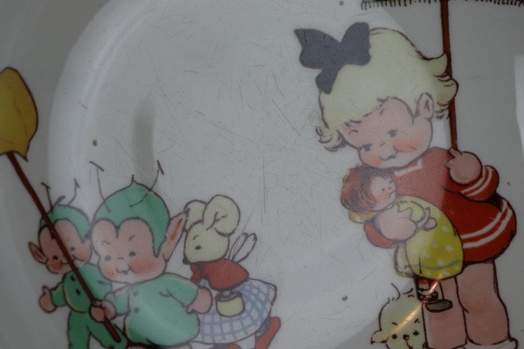 シェリー　マーベル・ルーシー・アトウェル　スーププレート 黄　アンティーク　レア