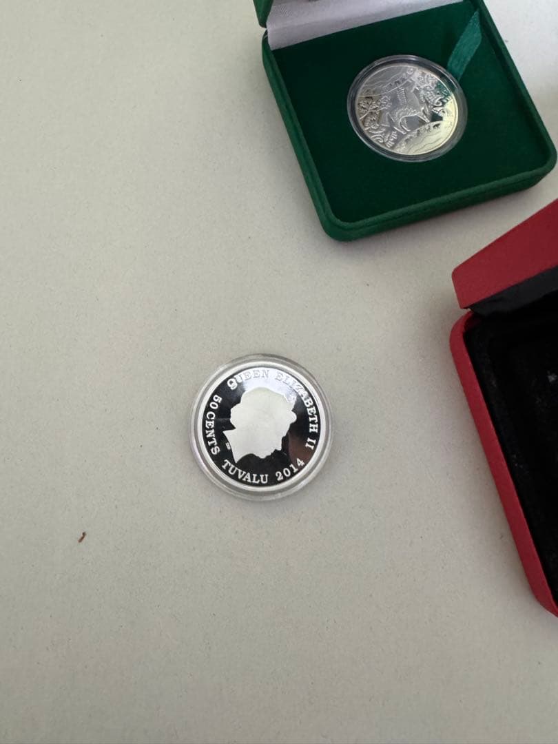 銀貨　馬　二枚　純銀