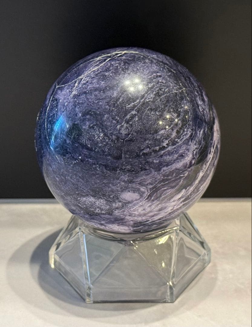 チャロアイト スフィア 丸玉 約6cm 天然石