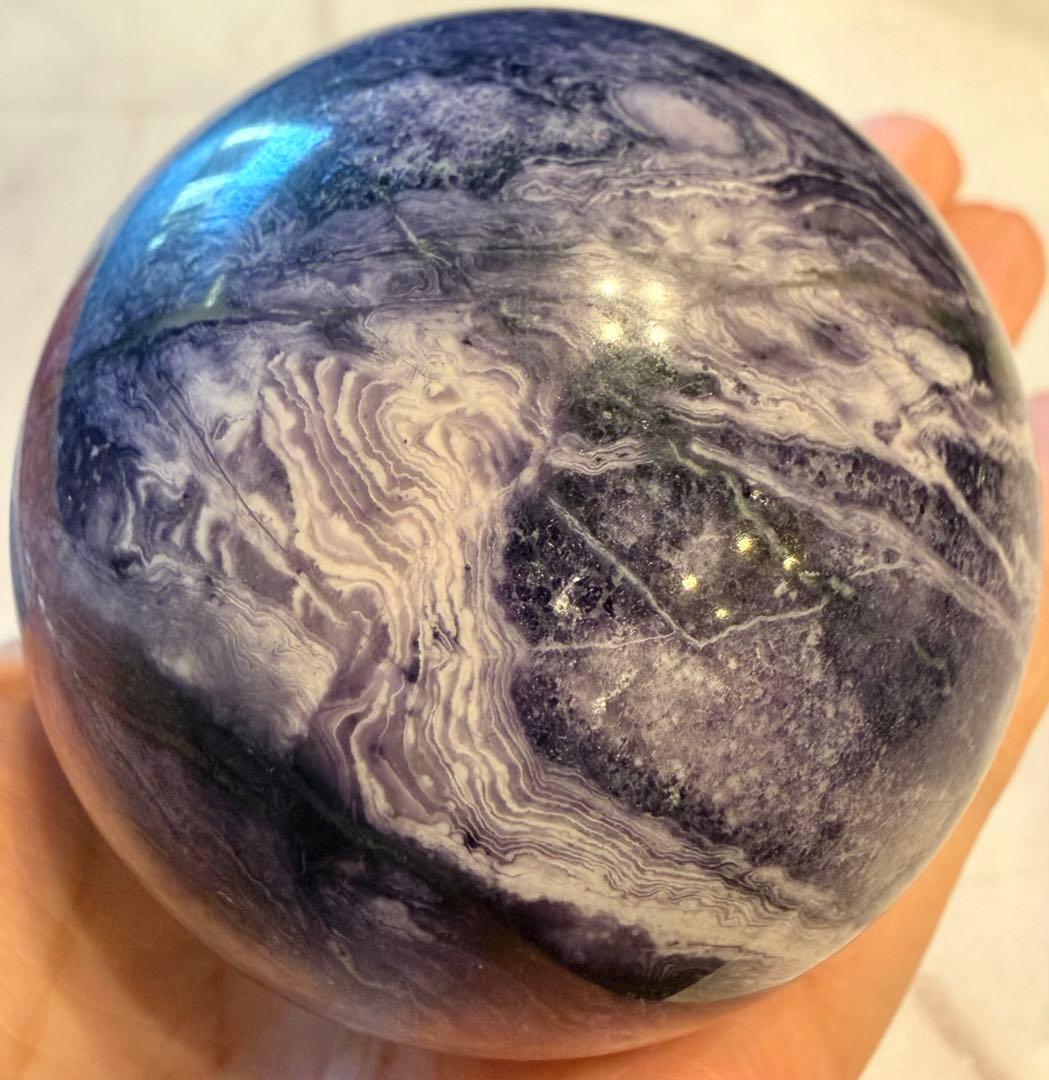 チャロアイト スフィア 丸玉 約6cm 天然石