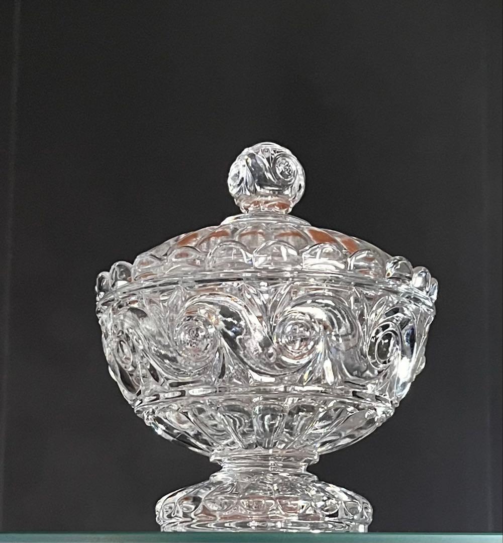 BACCARAT バカラ/※ルッセ 蓋物 キャンディーボックス クリスタル