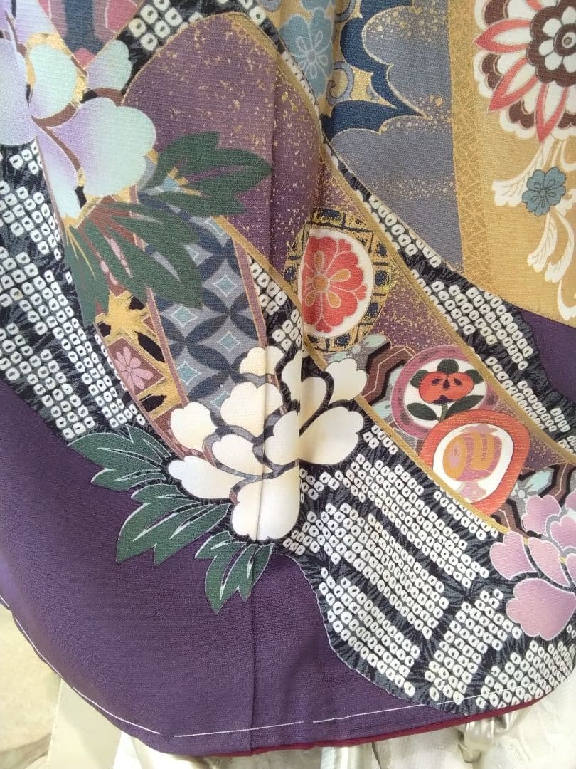 振袖フルセット、正絹成人式、新品未使用、重ね衿帯揚げ帯締め、帯、襦袢、ガード加工